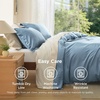 image:imageBedsure Duvet Cover Queen Size 1Pc Soft Double Brushed Bedding Black06  Mineral Blue