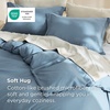 image:imageBedsure Duvet Cover Queen Size 1Pc Soft Double Brushed Bedding Black06  Mineral Blue