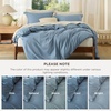 image:imageBedsure Duvet Cover Queen Size 1Pc Soft Double Brushed Bedding Black06  Mineral Blue