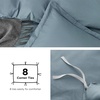 image:imageBedsure Duvet Cover Queen Size 1Pc Soft Double Brushed Bedding Black06  Mineral Blue