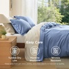 image:imageBedsure Duvet Cover Queen Size 1Pc Soft Double Brushed Bedding Black06  Slate Blue