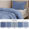 image:imageBedsure Duvet Cover Queen Size 1Pc Soft Double Brushed Bedding Black06  Slate Blue
