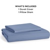 image:imageBedsure Duvet Cover Queen Size 1Pc Soft Double Brushed Bedding Black06  Slate Blue