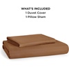 image:imageBedsure Duvet Cover Queen Size 1Pc Soft Double Brushed Bedding Black07  Brown