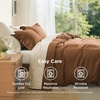 image:imageBedsure Duvet Cover Queen Size 1Pc Soft Double Brushed Bedding Black07  Brown