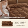 image:imageBedsure Duvet Cover Queen Size 1Pc Soft Double Brushed Bedding Black07  Brown