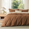 image:imageBedsure Duvet Cover Queen Size 1Pc Soft Double Brushed Bedding Black07  Brown