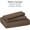 image:imageBedsure Duvet Cover Queen Size 1Pc Soft Double Brushed Bedding Black07  Dark Brown