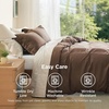 image:imageBedsure Duvet Cover Queen Size 1Pc Soft Double Brushed Bedding Black07  Dark Brown