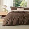 image:imageBedsure Duvet Cover Queen Size 1Pc Soft Double Brushed Bedding Black07  Dark Brown