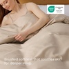 image:imageBedsure Duvet Cover Queen Size 1Pc Soft Double Brushed Bedding Black07  Light Brown