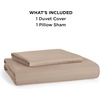 image:imageBedsure Duvet Cover Queen Size 1Pc Soft Double Brushed Bedding Black07  Light Brown