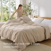 image:imageBedsure Duvet Cover Queen Size 1Pc Soft Double Brushed Bedding Black07  Light Brown