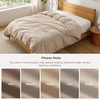 image:imageBedsure Duvet Cover Queen Size 1Pc Soft Double Brushed Bedding Black07  Light Brown