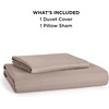 image:imageBedsure Duvet Cover Queen Size 1Pc Soft Double Brushed Bedding Black07  Light Khaki