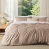 image:imageBedsure Duvet Cover Queen Size 1Pc Soft Double Brushed Bedding Black07  Light Khaki