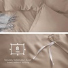 image:imageBedsure Duvet Cover Queen Size 1Pc Soft Double Brushed Bedding Black07  Light Khaki