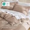 image:imageBedsure Duvet Cover Queen Size 1Pc Soft Double Brushed Bedding Black07  Light Khaki