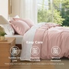 image:imageBedsure Duvet Cover Queen Size 1Pc Soft Double Brushed Bedding Black08  Blush Pink