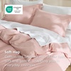 image:imageBedsure Duvet Cover Queen Size 1Pc Soft Double Brushed Bedding Black08  Blush Pink