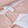 image:imageBedsure Duvet Cover Queen Size 1Pc Soft Double Brushed Bedding Black08  Blush Pink