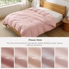 image:imageBedsure Duvet Cover Queen Size 1Pc Soft Double Brushed Bedding Black08  Blush Pink