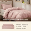image:imageBedsure Duvet Cover Queen Size 1Pc Soft Double Brushed Bedding Black08  Blush Pink