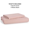 image:imageBedsure Duvet Cover Queen Size 1Pc Soft Double Brushed Bedding Black08  Blush Pink