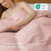 image:imageBedsure Duvet Cover Queen Size 1Pc Soft Double Brushed Bedding Black08  Blush Pink