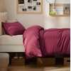 image:imageBedsure Duvet Cover Queen Size 1Pc Soft Double Brushed Bedding Black08  Dark Red