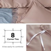 image:imageBedsure Duvet Cover Queen Size 1Pc Soft Double Brushed Bedding Black08  Dusty Rose