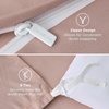 image:imageBedsure Duvet Cover Queen Size 1Pc Soft Double Brushed Bedding Black08  Dusty Rose