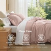 image:imageBedsure Duvet Cover Queen Size 1Pc Soft Double Brushed Bedding Black08  Dusty Rose