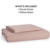 image:imageBedsure Duvet Cover Queen Size 1Pc Soft Double Brushed Bedding Black08  Dusty Rose