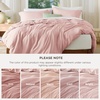 image:imageBedsure Duvet Cover Queen Size 1Pc Soft Double Brushed Bedding Black08  Pink