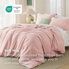 image:imageBedsure Duvet Cover Queen Size 1Pc Soft Double Brushed Bedding Black08  Pink
