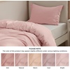 image:imageBedsure Duvet Cover Queen Size 1Pc Soft Double Brushed Bedding Black08  Pink