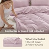 image:imageBedsure Duvet Cover Queen Size 1Pc Soft Double Brushed Bedding Black08  Pink Mocha