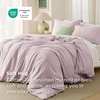 image:imageBedsure Duvet Cover Queen Size 1Pc Soft Double Brushed Bedding Black08  Pink Mocha