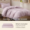 image:imageBedsure Duvet Cover Queen Size 1Pc Soft Double Brushed Bedding Black08  Pink Mocha