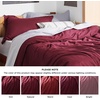image:imageBedsure Duvet Cover Queen Size 1Pc Soft Double Brushed Bedding Black08  Red