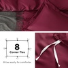 image:imageBedsure Duvet Cover Queen Size 1Pc Soft Double Brushed Bedding Black08  Red
