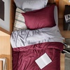 image:imageBedsure Duvet Cover Queen Size 1Pc Soft Double Brushed Bedding Black08  Red