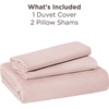 image:imageBedsure Duvet Cover Queen Size 1Pc Soft Double Brushed Bedding Black08  Rose Pink