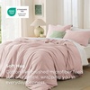 image:imageBedsure Duvet Cover Queen Size 1Pc Soft Double Brushed Bedding Black08  Rose Pink