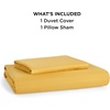 image:imageBedsure Duvet Cover Queen Size 1Pc Soft Double Brushed Bedding Black09  Golden Yellow
