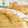 image:imageBedsure Duvet Cover Queen Size 1Pc Soft Double Brushed Bedding Black09  Golden Yellow