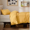 image:imageBedsure Duvet Cover Queen Size 1Pc Soft Double Brushed Bedding Black09  Golden Yellow
