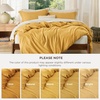 image:imageBedsure Duvet Cover Queen Size 1Pc Soft Double Brushed Bedding Black09  Golden Yellow