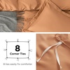 image:imageBedsure Duvet Cover Queen Size 1Pc Soft Double Brushed Bedding Black09  Orange